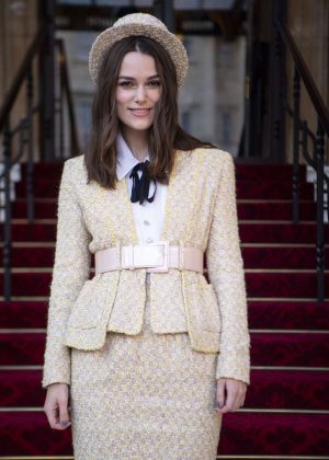 Keira Knightley - Investiture at Buckingham Palace in London