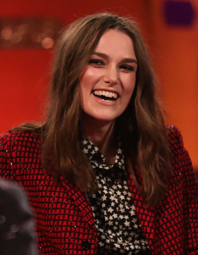 Keira Knightley - On The Graham Norton New Year’s Eve Show in London