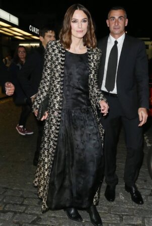 Keira Knightley - Seen after 'Charlotte' screening at The Curzon Mayfair cinema in London