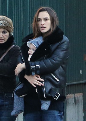 Keira Knightley With her daughter out in NYC