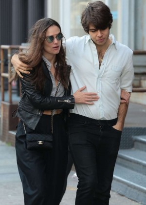 Keira Knightley with James Righton Out in New York