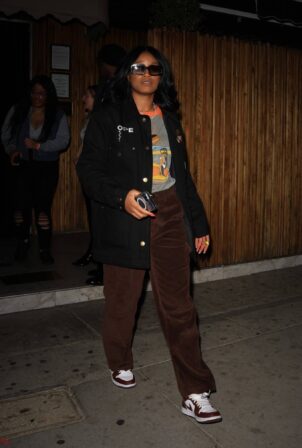 Keke Palmer - Arrives at Justin Bieber's concert after-party at The Nice Guy in West Hollywood