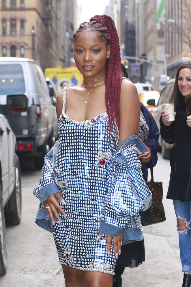 Keke Palmer in a Metallic Dress at Wendy Williams Show in New York City