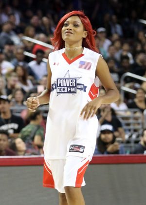 Keke Palmer - Plays in the Power 106 basketball game in Los Angeles