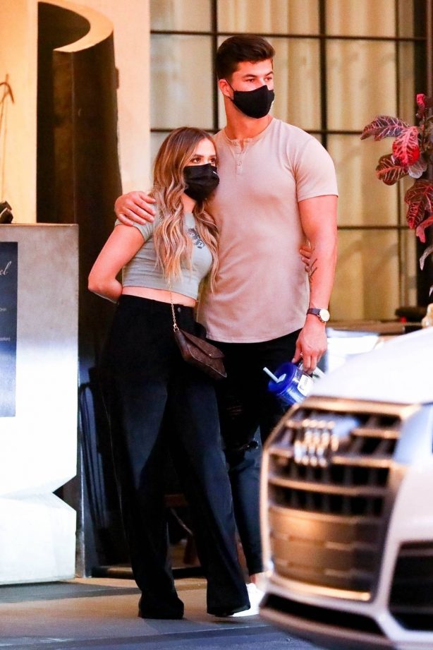 Kelianne Stankus - With fiance Chase Mattson seen outside Kimpton La Peer Hotel in West Hollywood