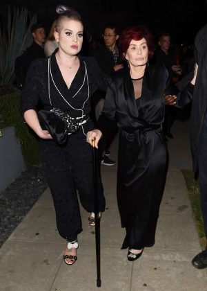 Kelly and Sharon Osbourne Attend Elton John's 70th Birthday Party in Los Angeles