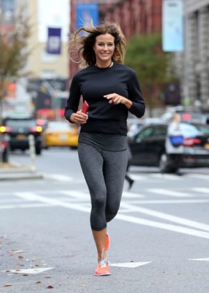 Kelly Bensimon - Goes for a jog in NYC