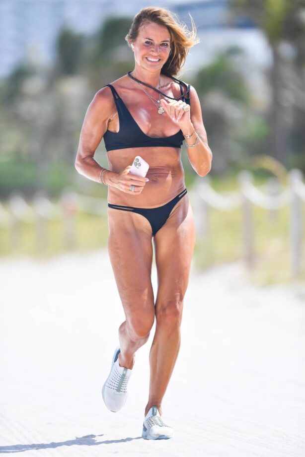 Kelly Bensimon - In a bikini in South Beach