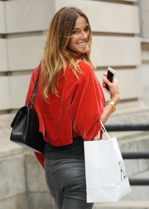 Kelly Bensimon in Leather Out in SoHo