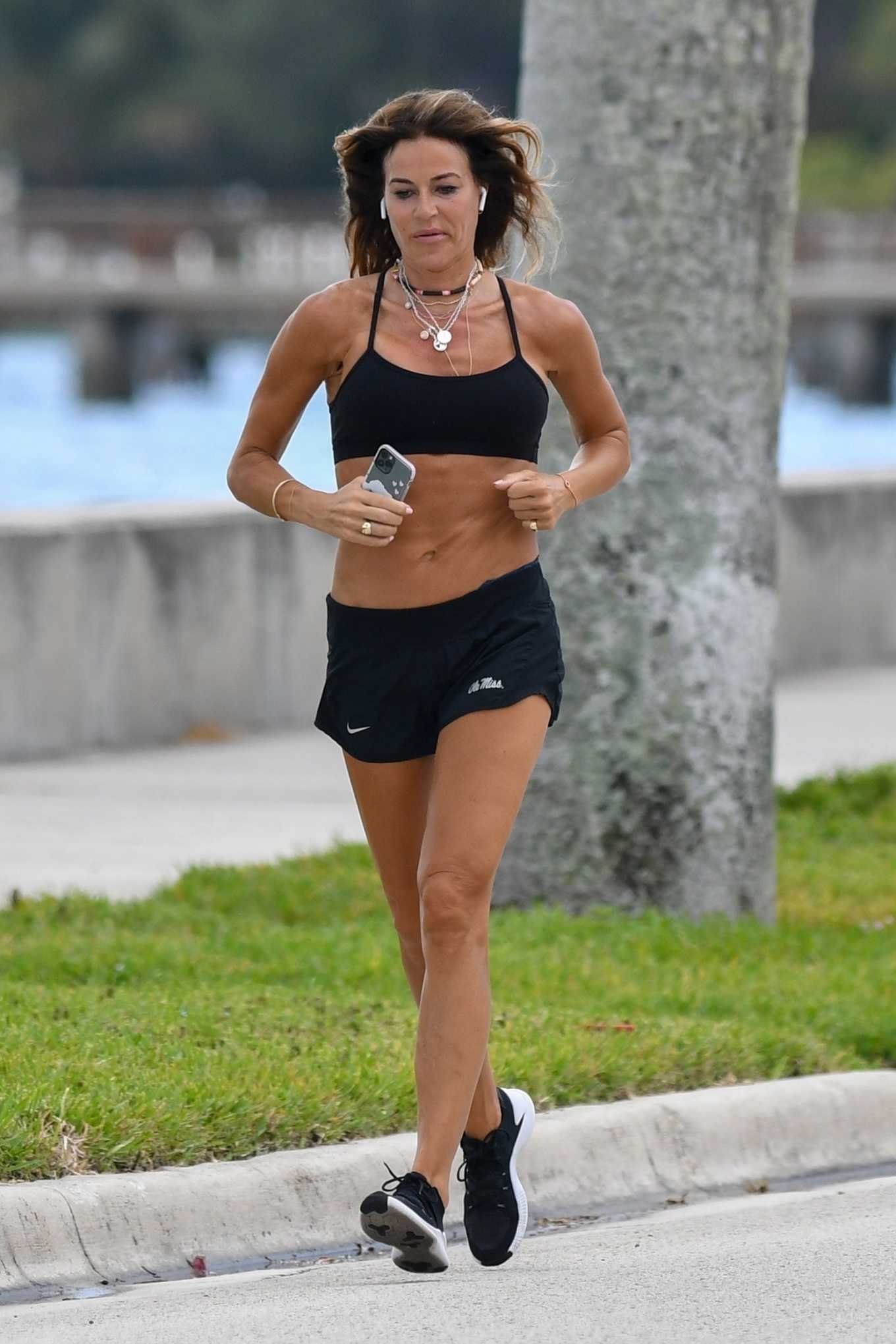 Kelly Bensimon â€“ Jog candids in Palm Beach
