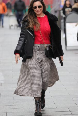 Kelly Brook - Departing Heart FM show at the Global Radio Studios