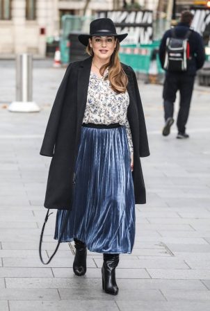 Kelly Brook - Pictured while out at Heart Radio in London