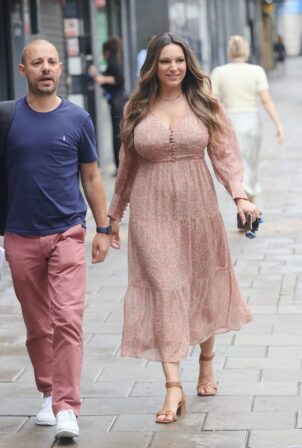 Kelly Brook - Returns to work after her holiday in London