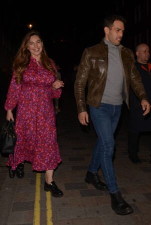 Kelly Brook - Seen leaving the Chiltern Firehouse in London