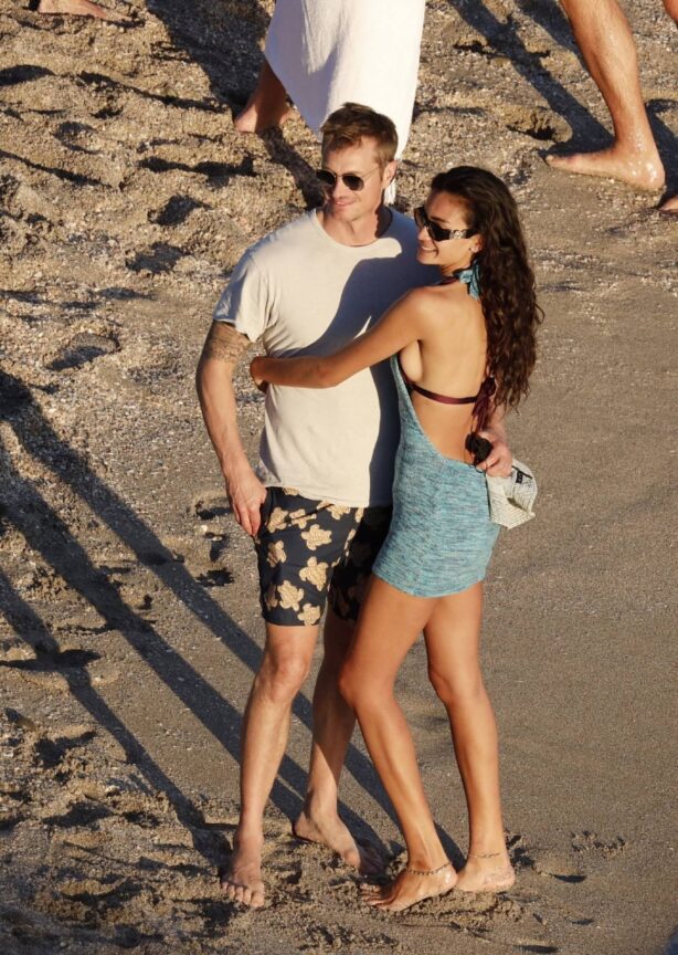 Kelly Gale - With her newly fiance actor Joel Kinnaman enjoying vacation in St. Barths