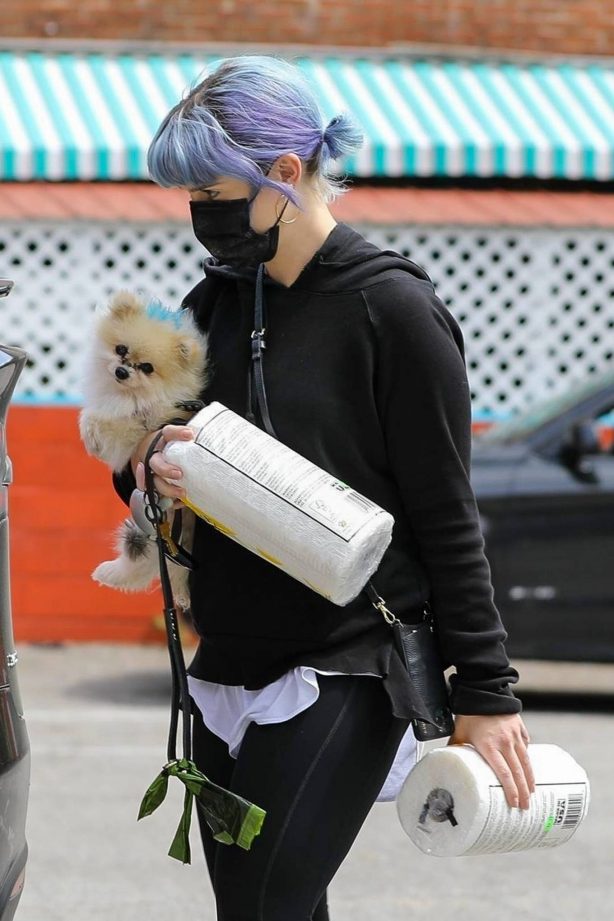 Kelly Osbourne - Spotted with her pooch in Los Angeles