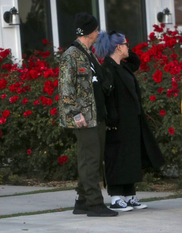 Kelly Osbourne - With new boyfriend Sid Wilson at a family gathering in Los Angeles