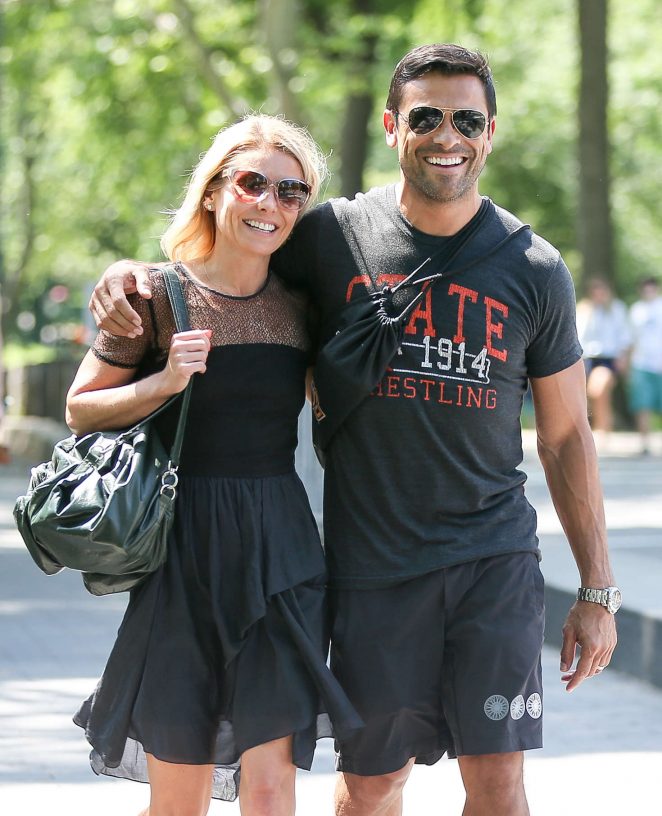 Kelly Ripa with husband out in New York