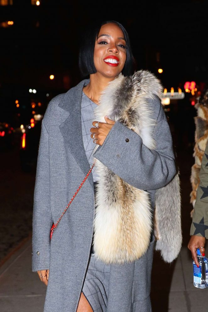 Kelly Rowland - Arrives to Migo's Listening Party in New York