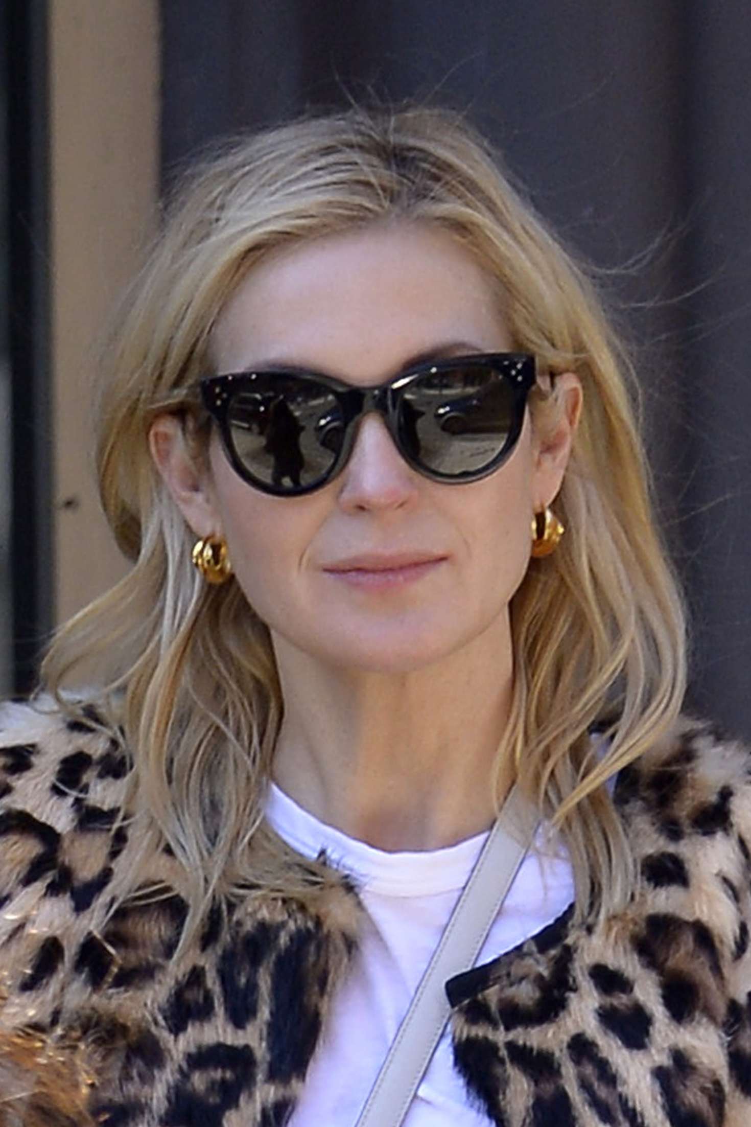 Kelly Rutherford 2018 : Kelly Rutherford in Leopard fur coat -07