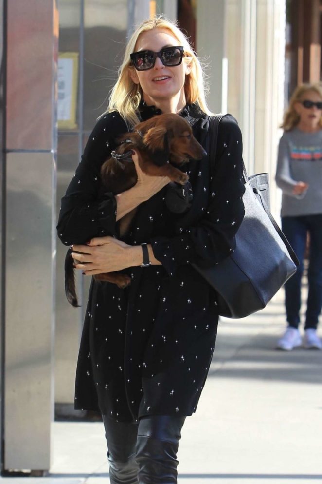 Kelly Turherford - With Her Dog out in Beverly Hills