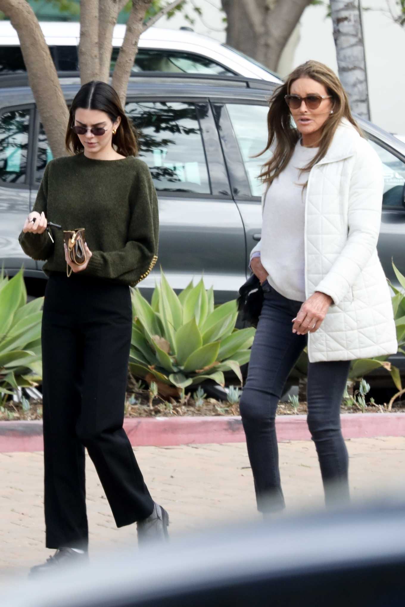 Kendall and Caitlyn Jenner - Out for lunch in Malibu