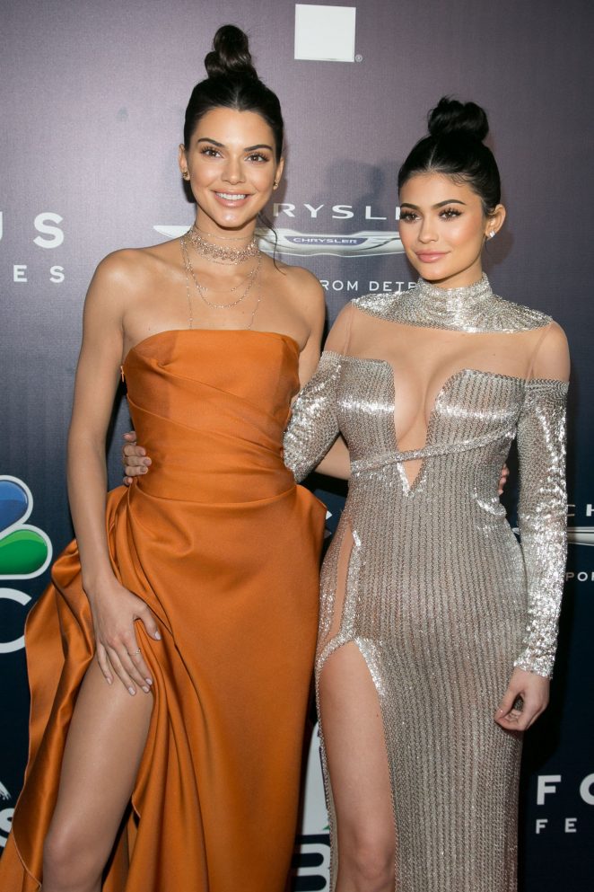 Kendall and Kylie Jenner - 2017 Universal, NBC, Focus Features and E! Golden Globes Party in LA