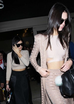 Kendall and Kylie Jenner - Arriving to LAX Airport in LA