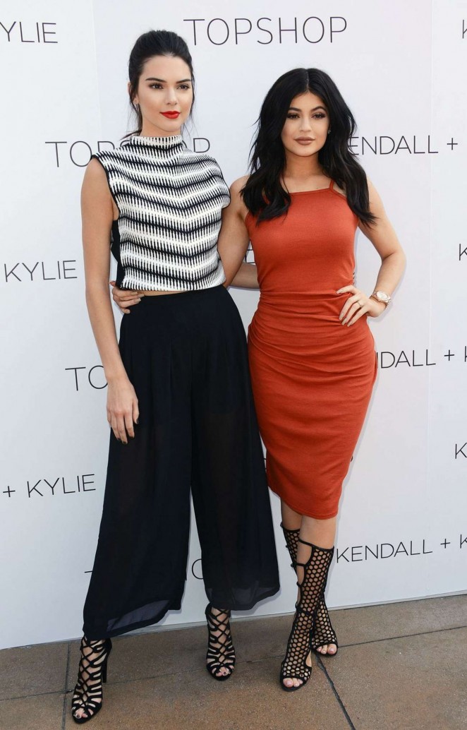 Kendall and Kylie Jenner - Kendall + Kylie Fashion Line Launch Party in LA