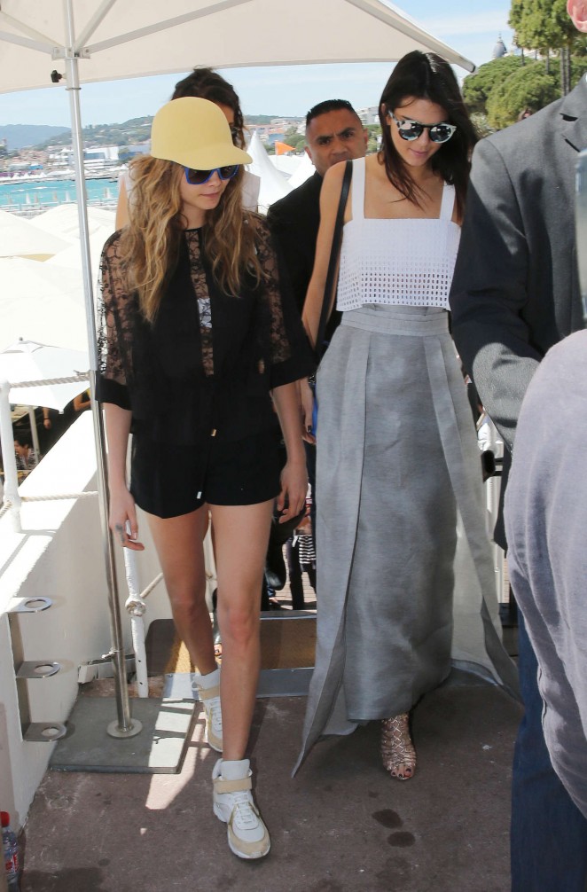 Kendall & Cara - Out and about in Cannes