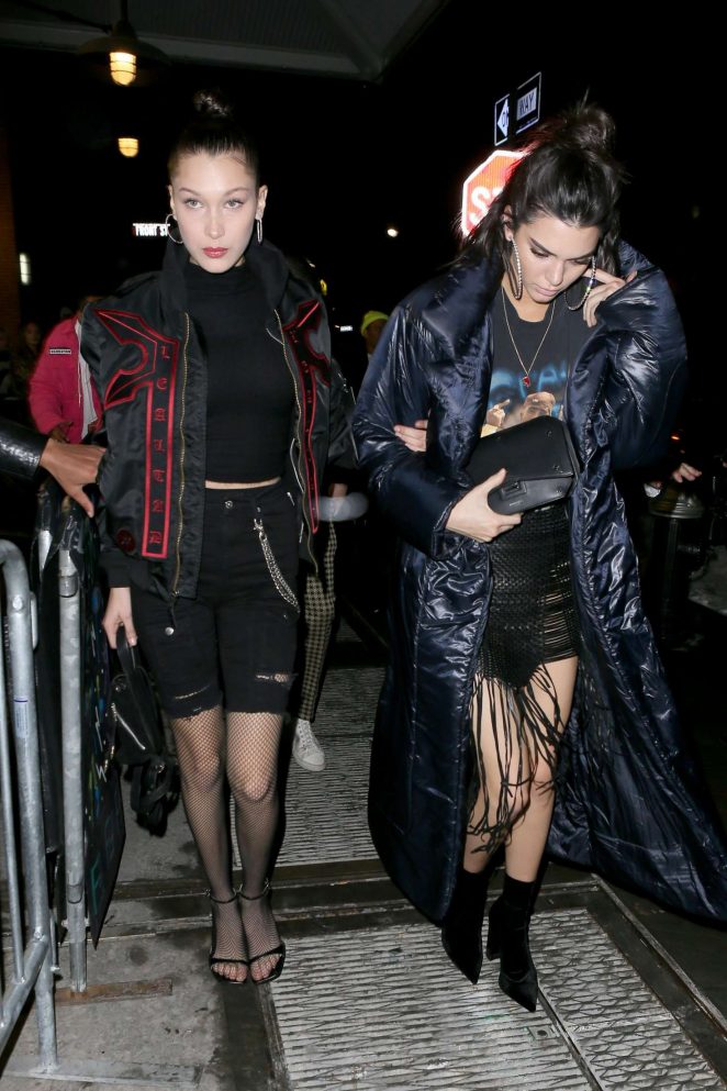 Kendall Jenner and Bella Hadid - Leaves Fendi Launch Party in NYC
