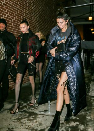 Kendall Jenner and Bella Hadid – Leaves Fendi Launch Party in NYC ...