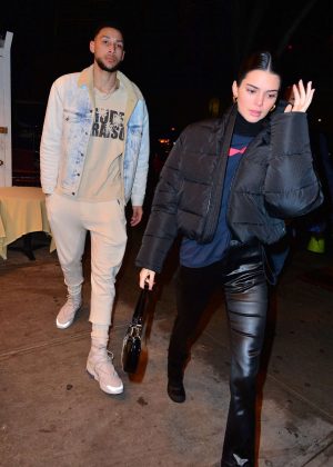 Kendall Jenner and Ben Simmons - Leaving the Mercer Hotel in New York