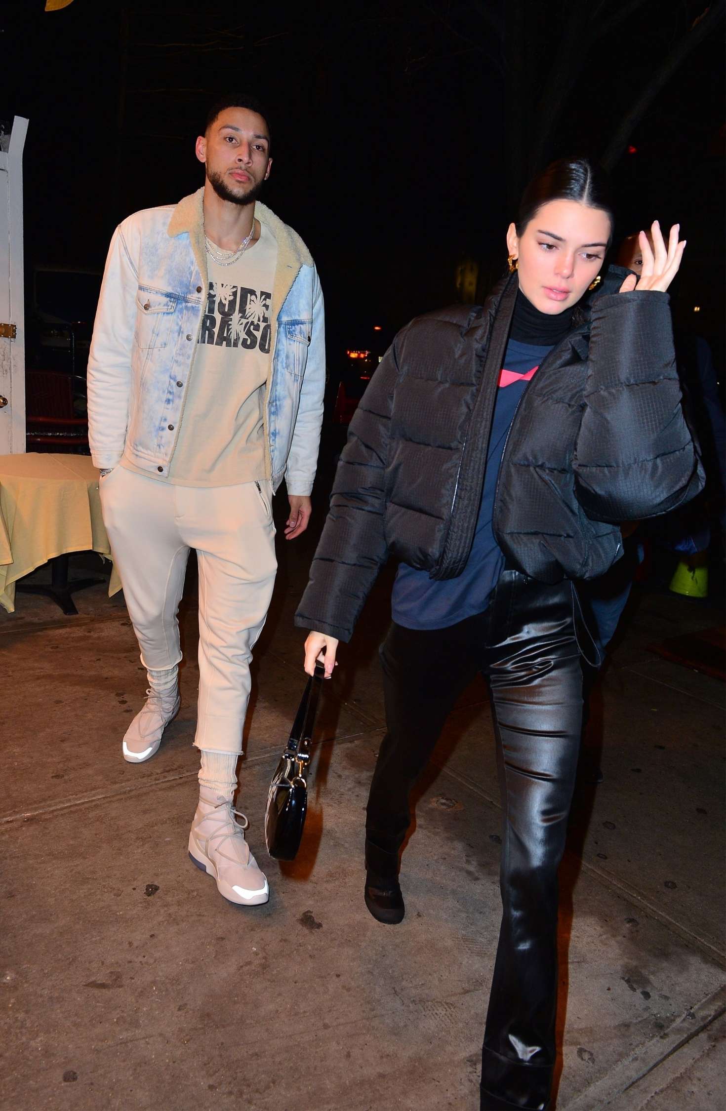 Kendall Jenner and Ben Simmons - Leaving the Mercer Hotel ...
