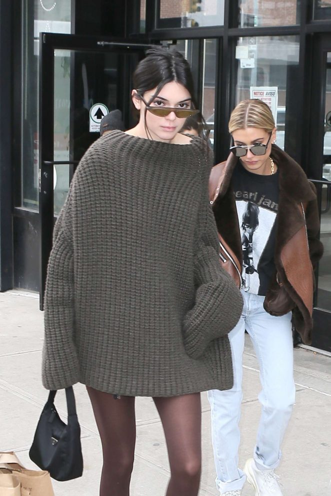 Kendall Jenner and Hailey Baldwin - Out and about in New York