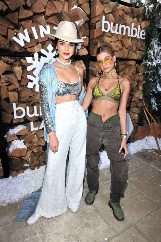 Kendall Jenner and Hailey Baldwin - Winter Bumberland Party at 2017 Coachella in Indio