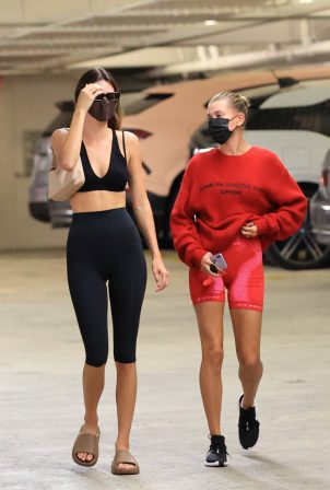 Kendall Jenner and Hailey Bieber - Grocery shopping in Los Angeles