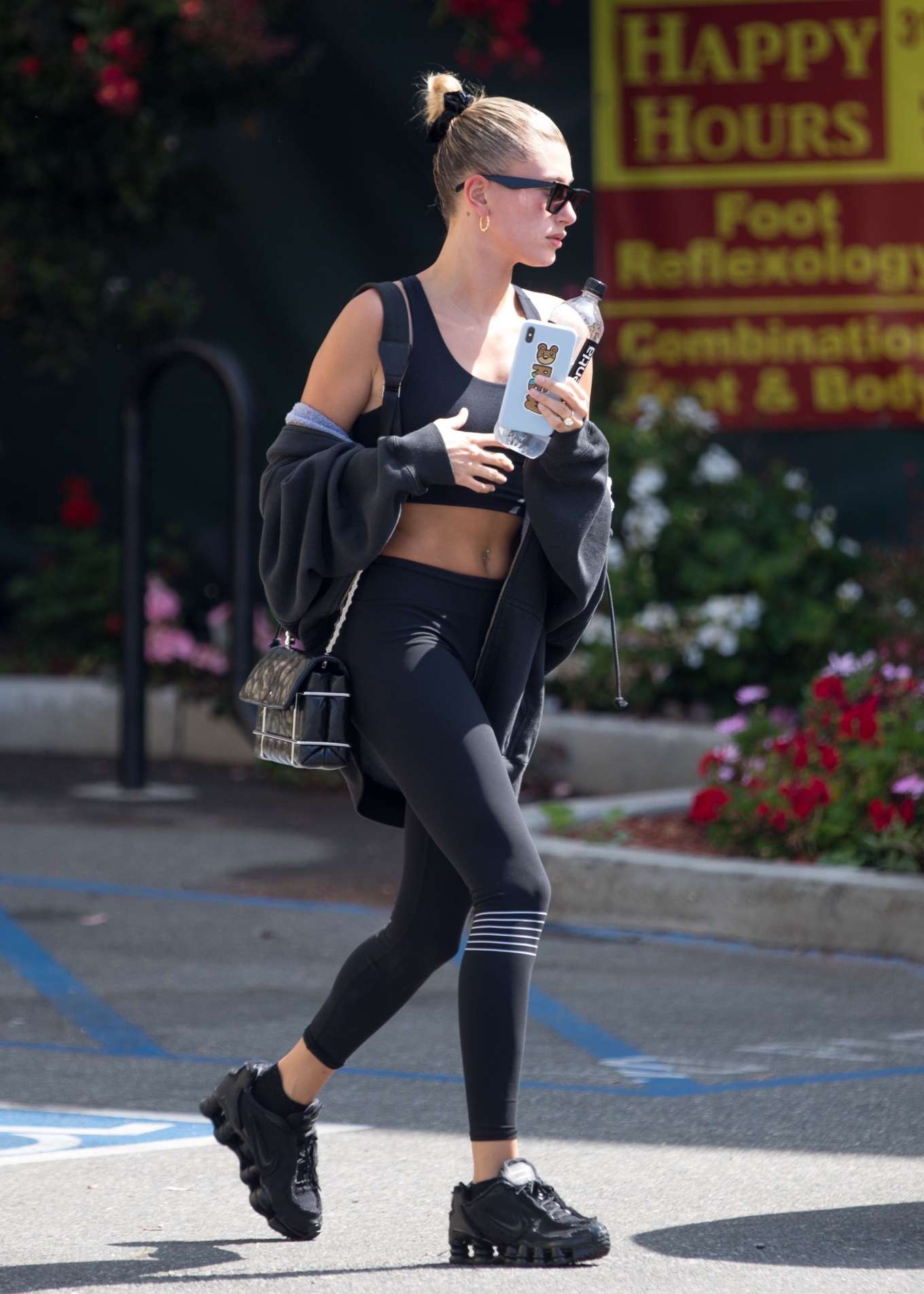 Kendall Jenner and Hailey Bieber â€“ leaving Pilates in West Hollywood