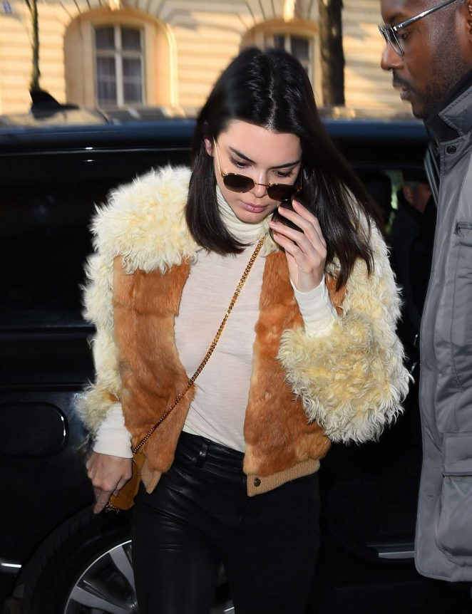 Kendall Jenner - Arrives at a fitting for Givenchy in Paris