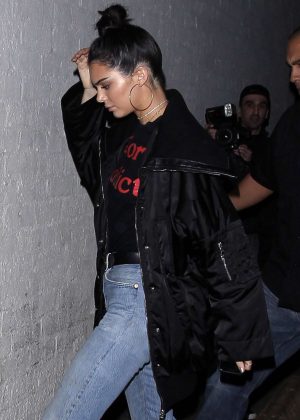 Kendall Jenner - Arriving at Delilah Club in West Hollywood