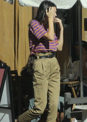 Kendall Jenner at Alfred's in West Hollywood
