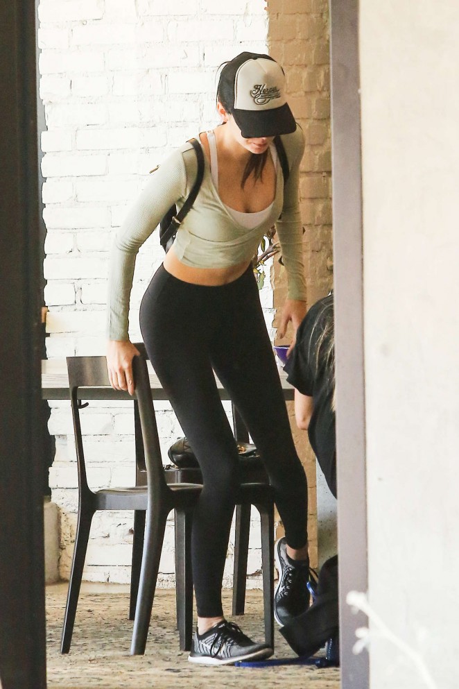 Kendall Jenner at Blue Bottle in Hollywood