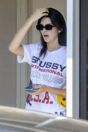 Kendall Jenner - Brings her Ferrari in for a service at the Ferrari dealer in Beverly Hills
