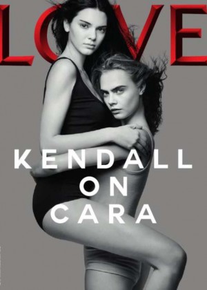 Kendall Jenner & Cara Delevinge - LOVE #13 Cover