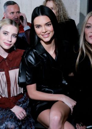 Kendall Jenner, Emma Roberts and Kate Moss - Longchamp's Show in New York