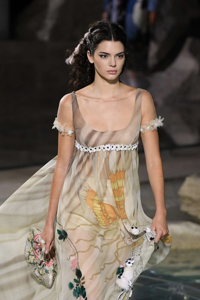 Kendall Jenner - Fendi's 90th Anniversary Fashion Show in Rome