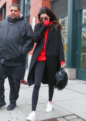 Kendall Jenner in casual clothes out in New York
