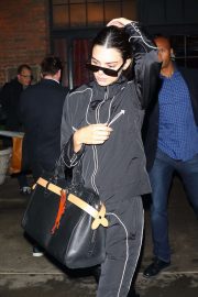 Kendall Jenner in Tracksuit - Leaving The Bowery Hotel in New York