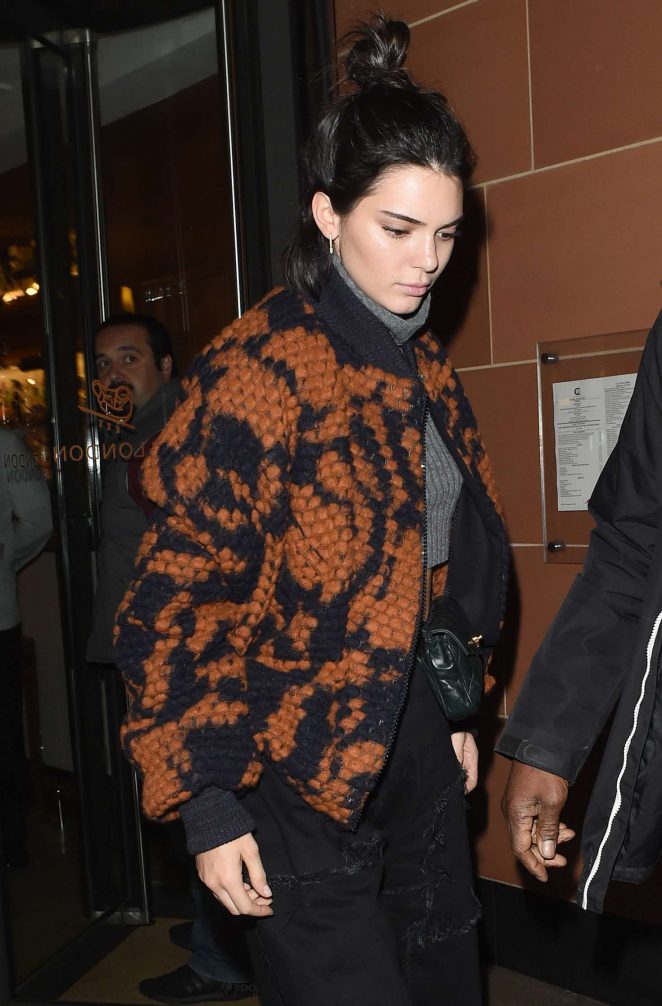 Kendall Jenner Leaving C Restaurant in Mayfair