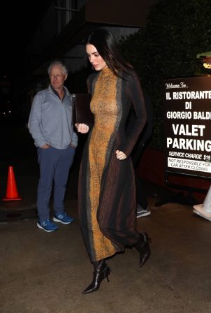 Kendall Jenner - Leaving Giorgio Baldi after celebrating friend Lauren Perez birthday